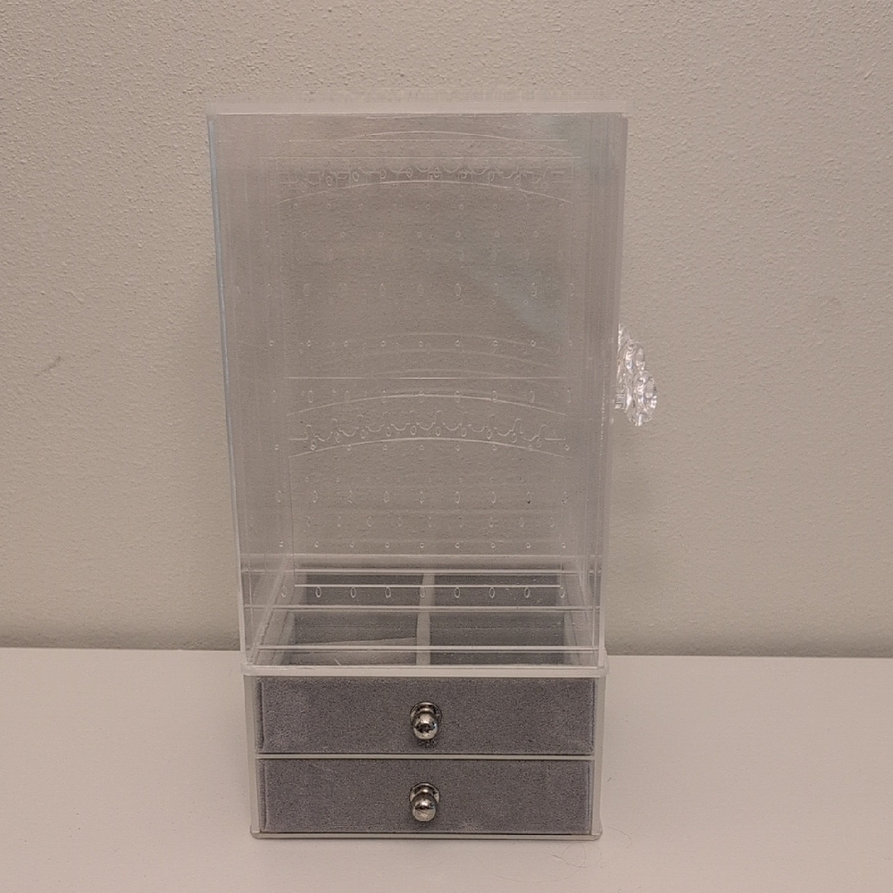 Clear Acrylic Jewelry Organizer with Drawers